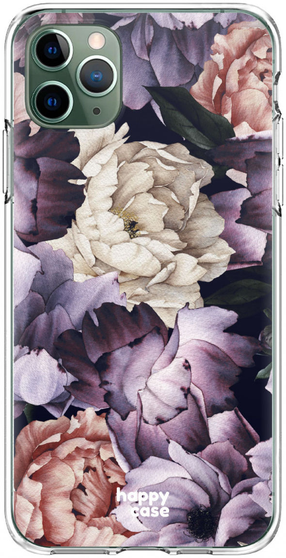 HappyCase iPhone 11 Pro Hoesje Flexibel TPU Flower Print afbeelding 1