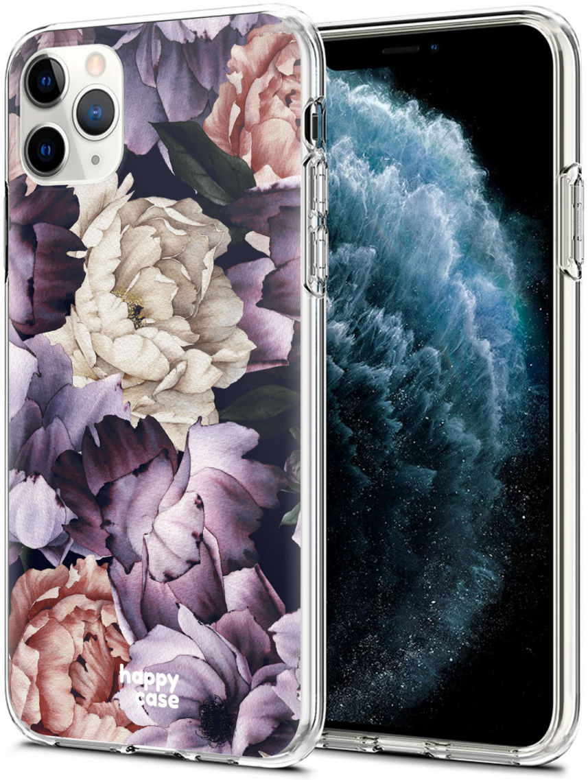 HappyCase iPhone 11 Pro Hoesje Flexibel TPU Flower Print afbeelding 2