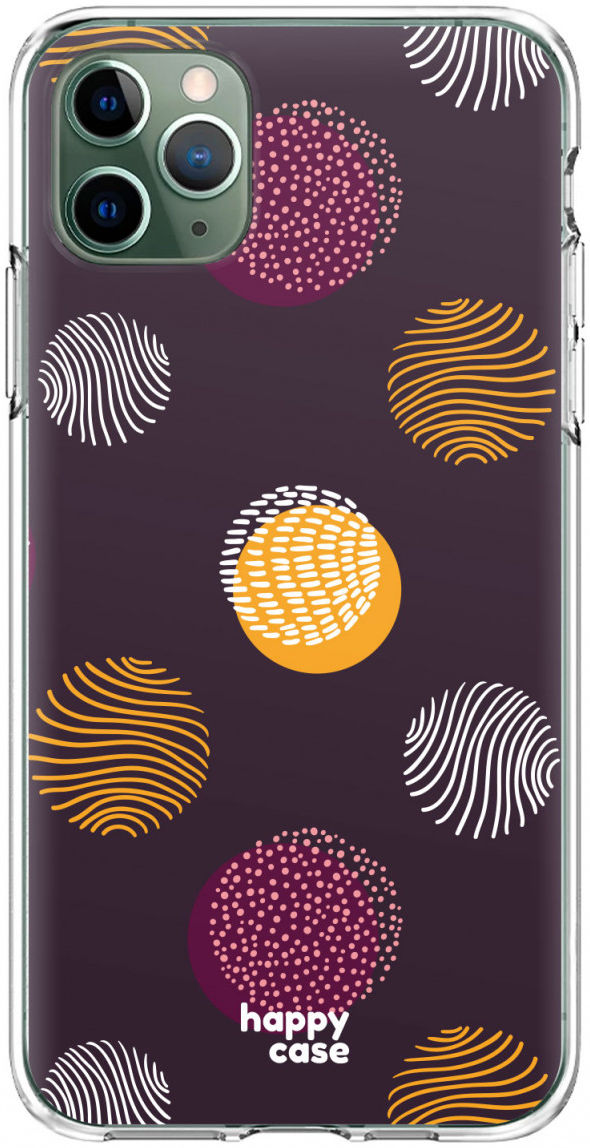 HappyCase iPhone 11 Pro Hoesje Flexibel TPU Cirkels Print afbeelding 1