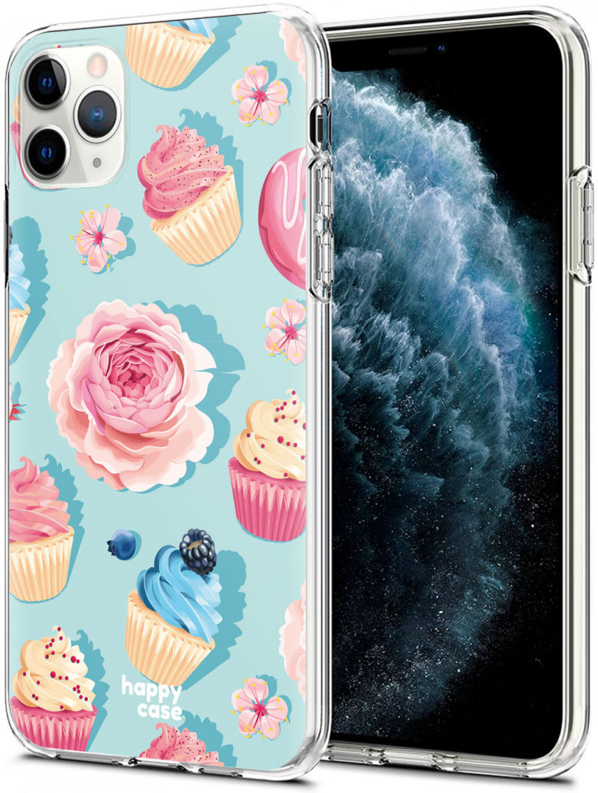 HappyCase iPhone 11 Pro Hoesje Flexibel TPU Toetjes Print afbeelding 2