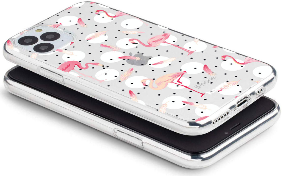 HappyCase iPhone 11 Pro Hoesje Flexibel TPU Flamingo Print afbeelding 5