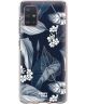 HappyCase Samsung Galaxy A71 Hoesje Flexibel TPU Blue Leaves Print