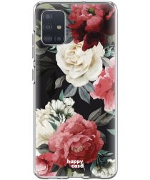 HappyCase Samsung Galaxy A71 Hoesje Flexibel TPU Rozen Print