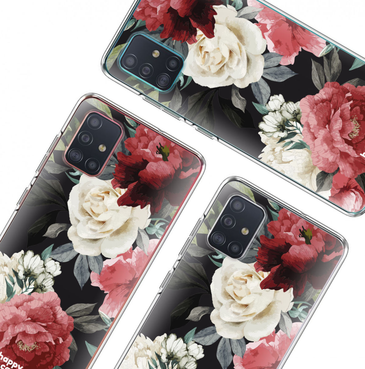 HappyCase Samsung Galaxy A71 Hoesje Flexibel TPU Rozen Print afbeelding 6