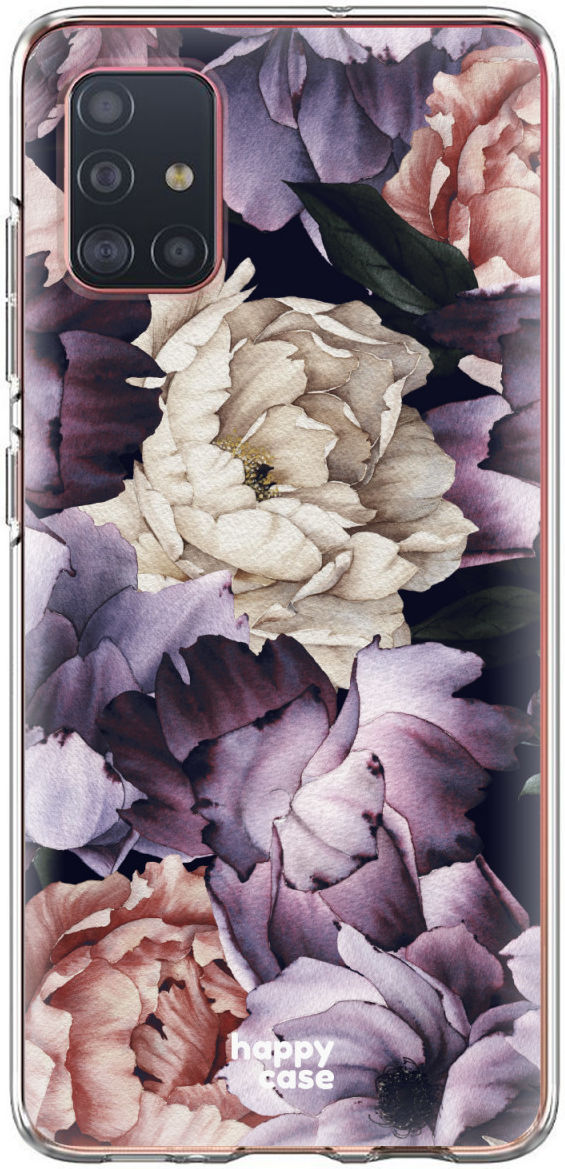 HappyCase Samsung Galaxy A71 Hoesje Flexibel TPU Flower Print afbeelding 6