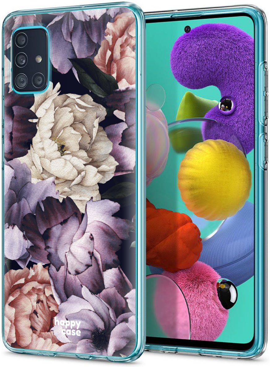HappyCase Samsung Galaxy A71 Hoesje Flexibel TPU Flower Print afbeelding 5