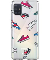 HappyCase Samsung Galaxy A71 Hoesje Flexibel TPU Sneaker Print