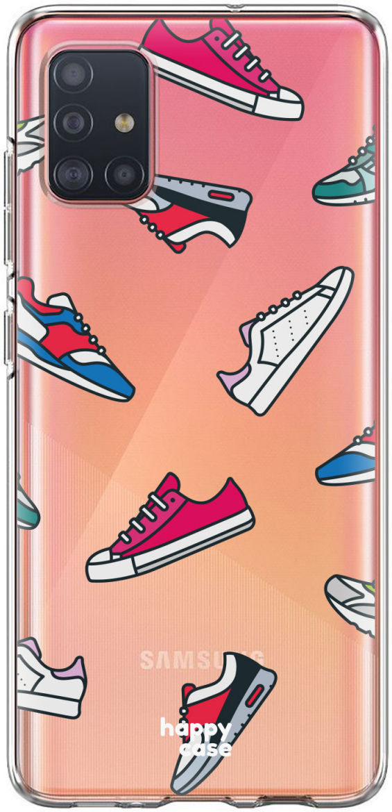 HappyCase Samsung Galaxy A71 Hoesje Flexibel TPU Sneaker Print afbeelding 6