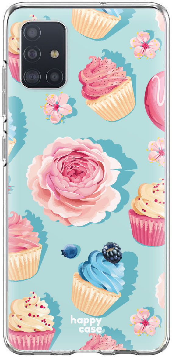 HappyCase Samsung Galaxy A71 Hoesje Flexibel TPU Toetjes Print afbeelding 1