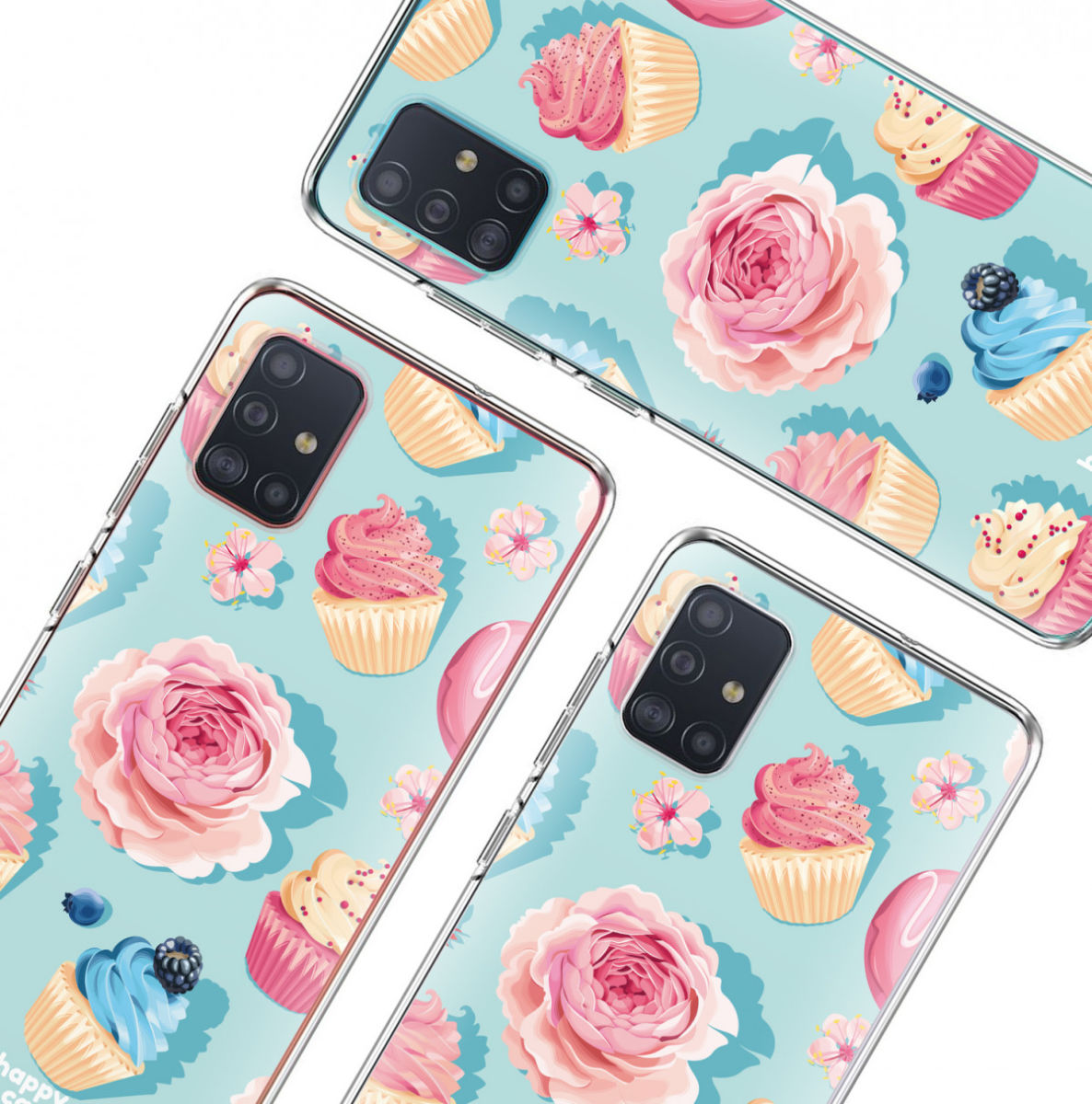 HappyCase Samsung Galaxy A71 Hoesje Flexibel TPU Toetjes Print afbeelding 6