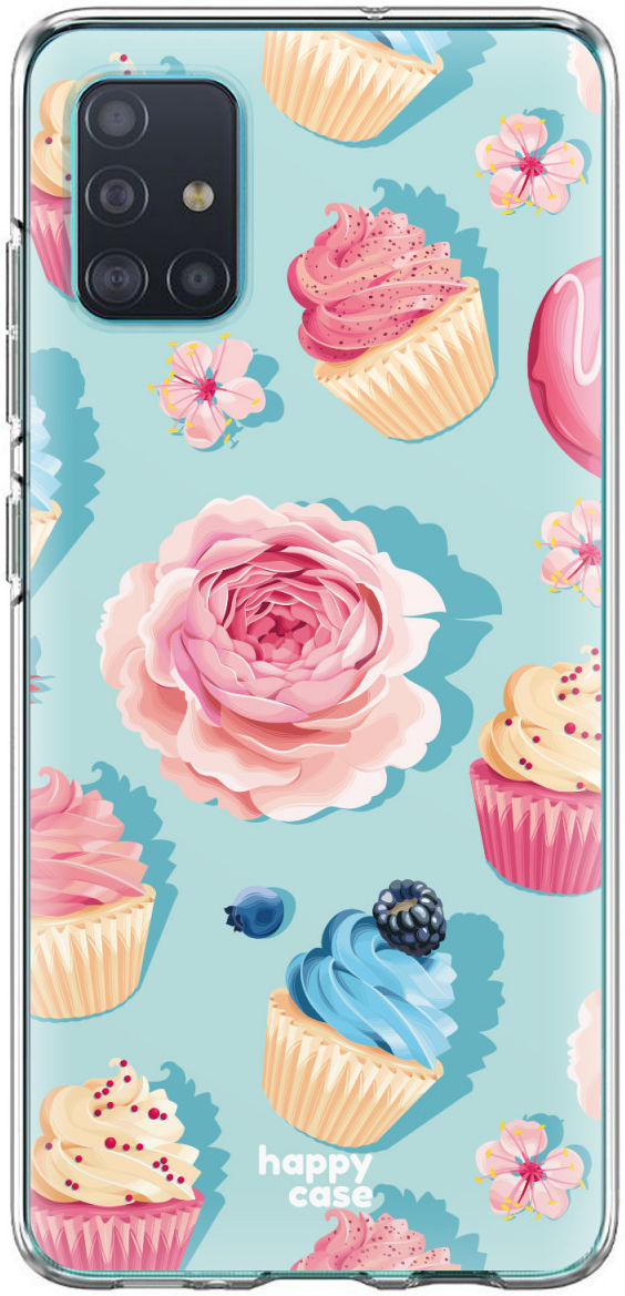 HappyCase Samsung Galaxy A71 Hoesje Flexibel TPU Toetjes Print afbeelding 3