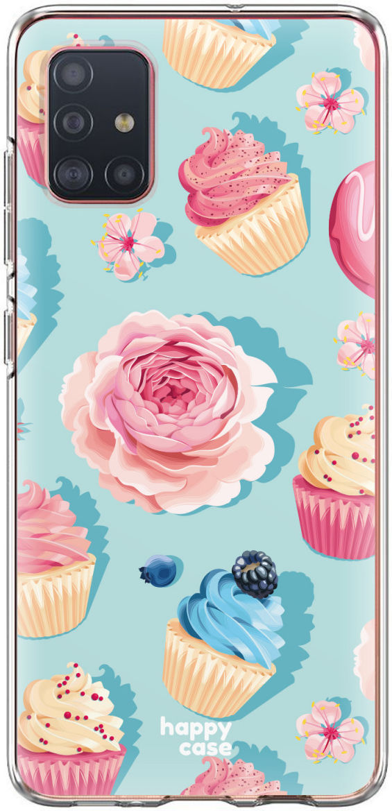 HappyCase Samsung Galaxy A71 Hoesje Flexibel TPU Toetjes Print afbeelding 5