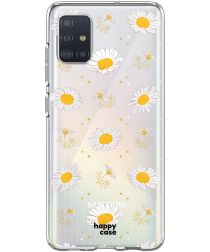 HappyCase Samsung Galaxy A71 Hoesje Flexibel TPU Bloemen Print