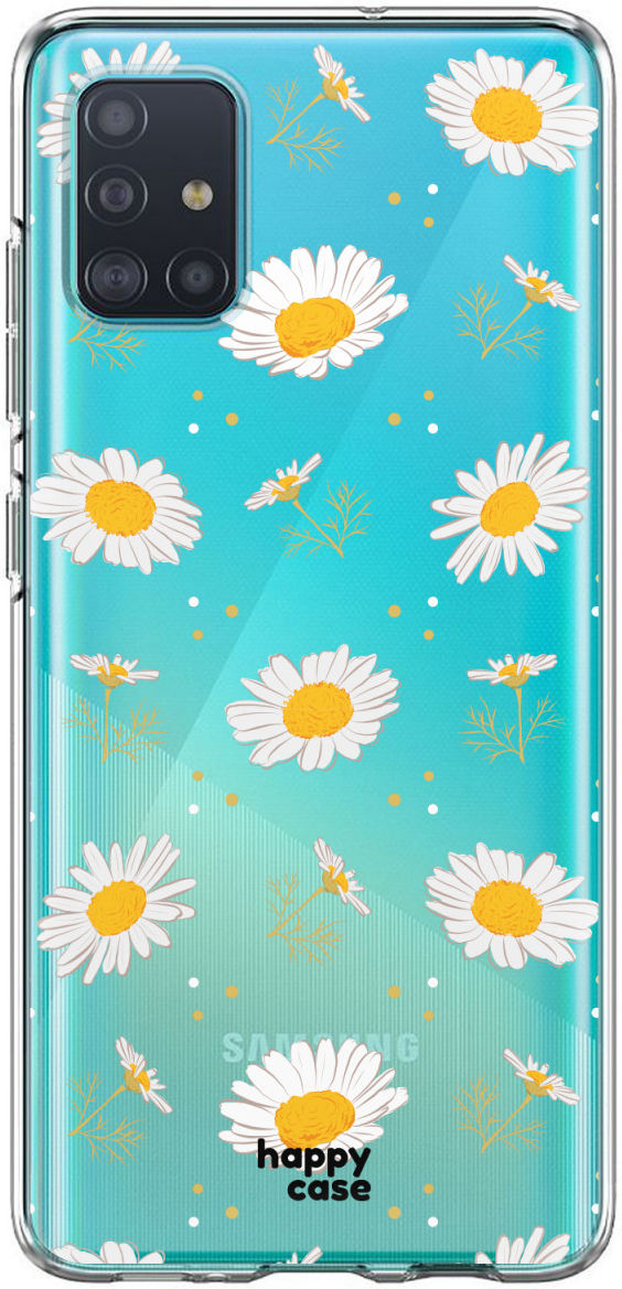 HappyCase Samsung Galaxy A71 Hoesje Flexibel TPU Bloemen Print afbeelding 5