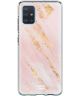 HappyCase Samsung Galaxy A71 Hoesje Flexibel TPU Pink Marmer Print