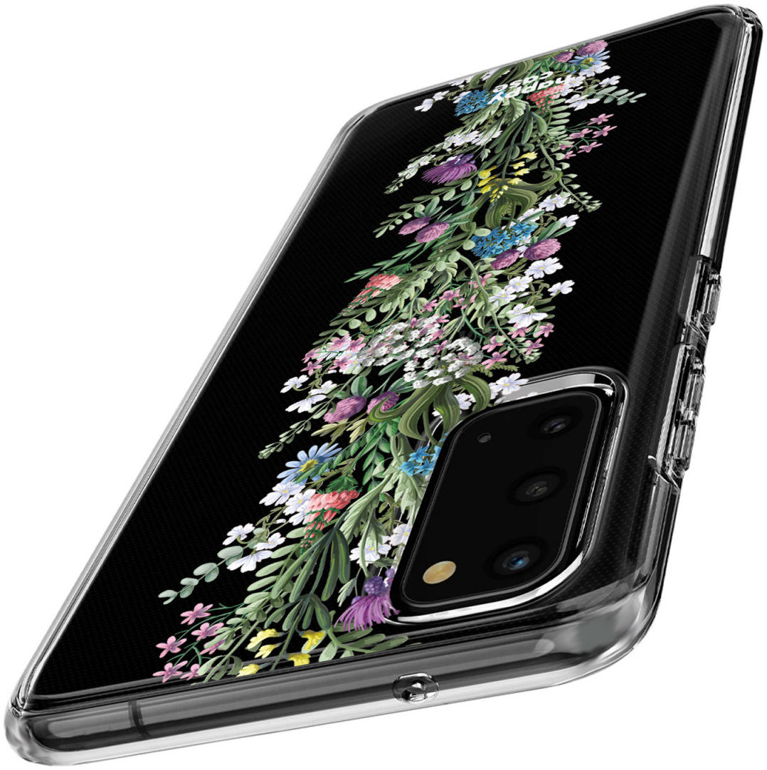 HappyCase Samsung Galaxy S20 Hoesje Flexibel TPU Floral Print afbeelding 3