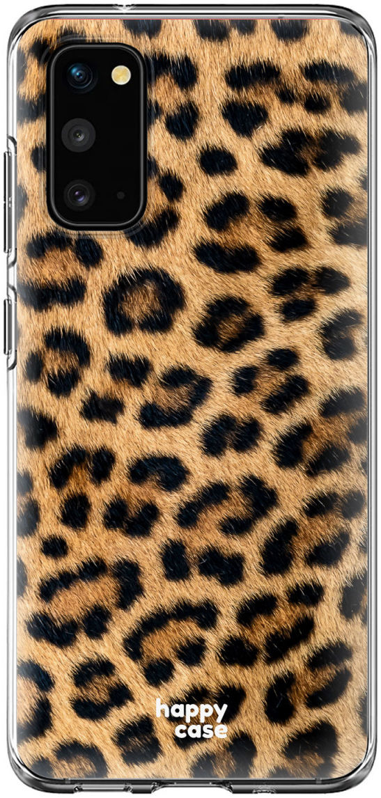 HappyCase Samsung Galaxy S20 Hoesje Flexibel TPU Wilde Panter Print afbeelding 1