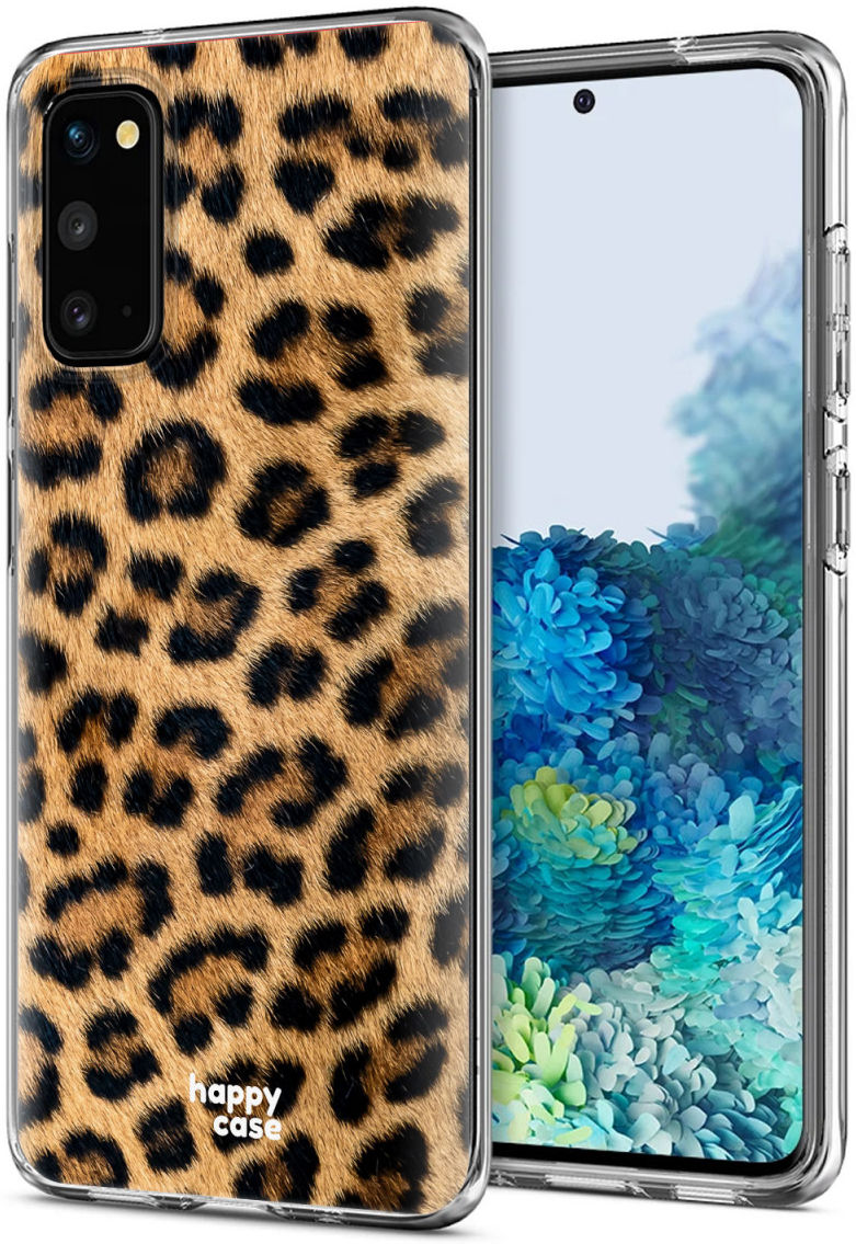 HappyCase Samsung Galaxy S20 Hoesje Flexibel TPU Wilde Panter Print afbeelding 2