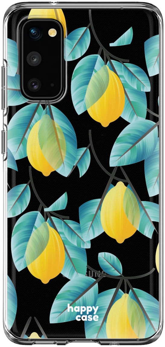 HappyCase Samsung Galaxy S20 Hoesje Flexibel TPU Citroen Print afbeelding 1