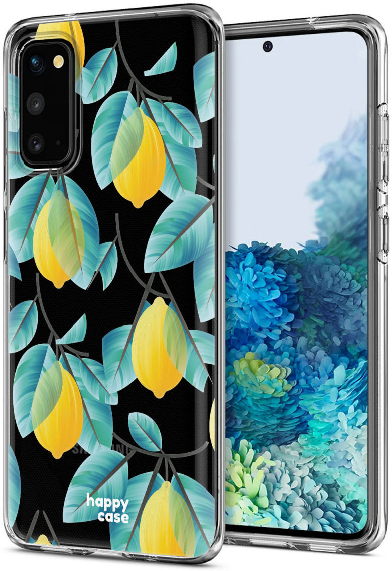 HappyCase Samsung Galaxy S20 Hoesje Flexibel TPU Citroen Print afbeelding 2