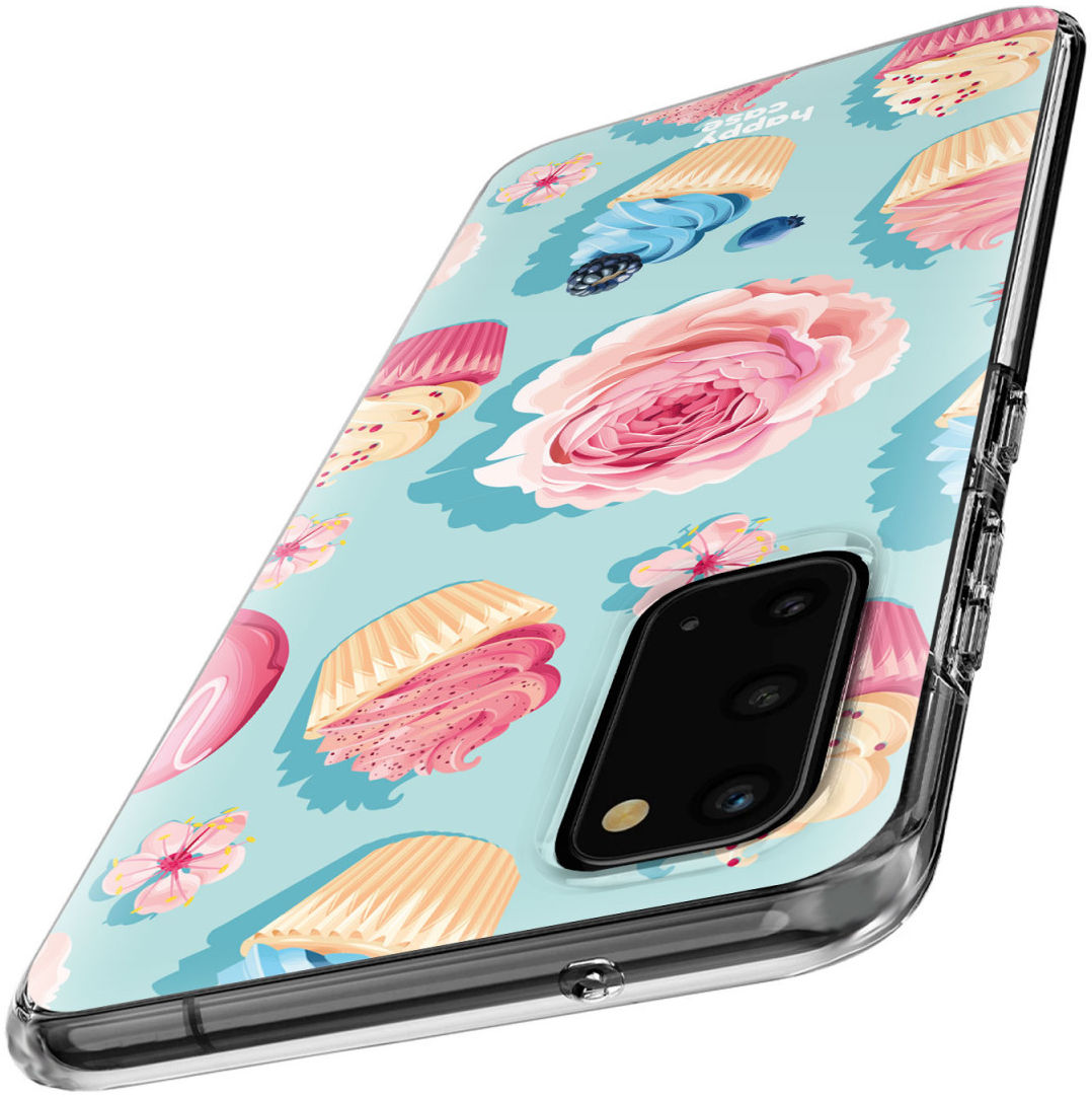 HappyCase Samsung Galaxy S20 Hoesje Flexibel TPU Toetjes Print afbeelding 4