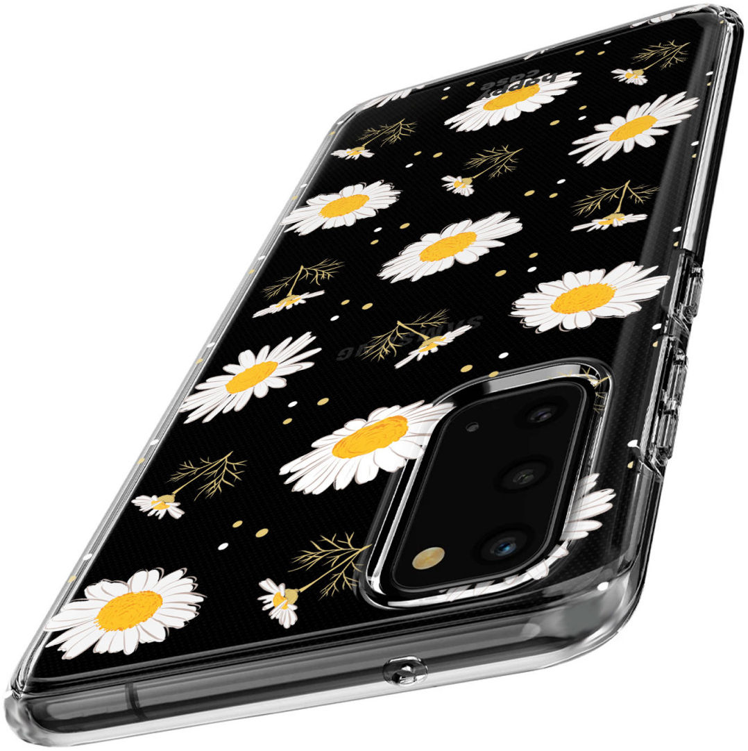 HappyCase Samsung Galaxy S20 Hoesje Flexibel TPU Bloemen Print afbeelding 5