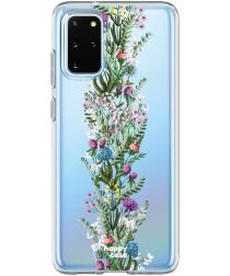 HappyCase Samsung S20 Plus Hoesje Flexibel TPU Floral Print