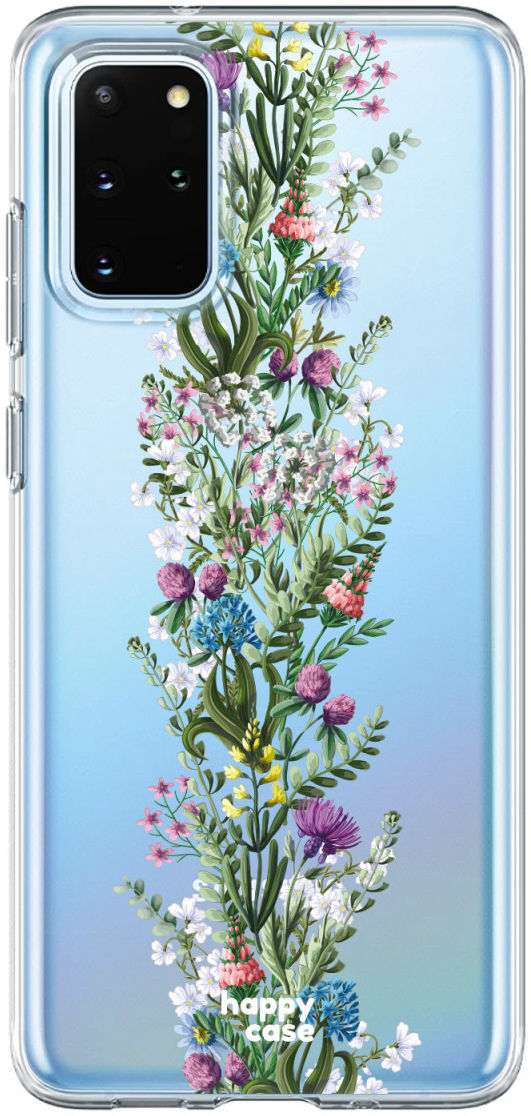 HappyCase Samsung S20 Plus Hoesje Flexibel TPU Floral Print afbeelding 1