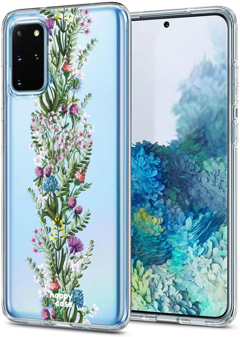 HappyCase Samsung S20 Plus Hoesje Flexibel TPU Floral Print afbeelding 2