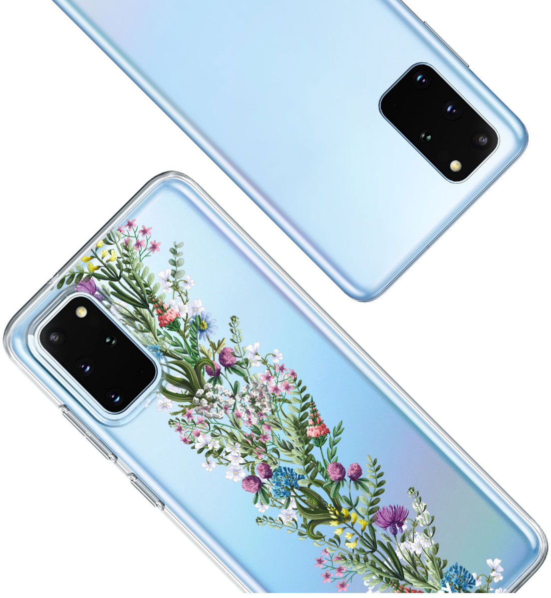 HappyCase Samsung S20 Plus Hoesje Flexibel TPU Floral Print afbeelding 6