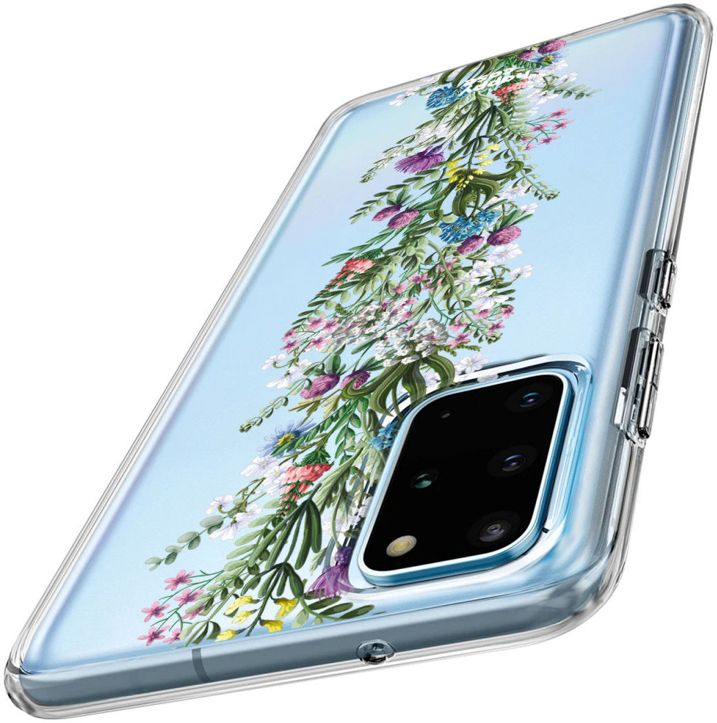 HappyCase Samsung S20 Plus Hoesje Flexibel TPU Floral Print afbeelding 4