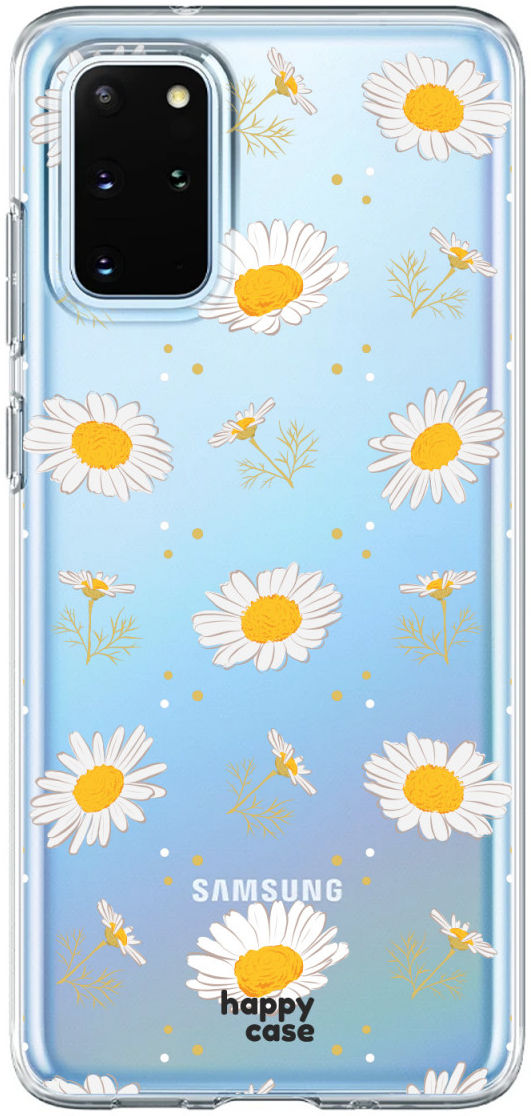 HappyCase Samsung S20 Plus Hoesje Flexibel TPU Bloemen Print afbeelding 1