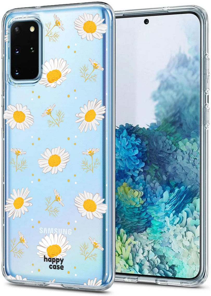 HappyCase Samsung S20 Plus Hoesje Flexibel TPU Bloemen Print afbeelding 2