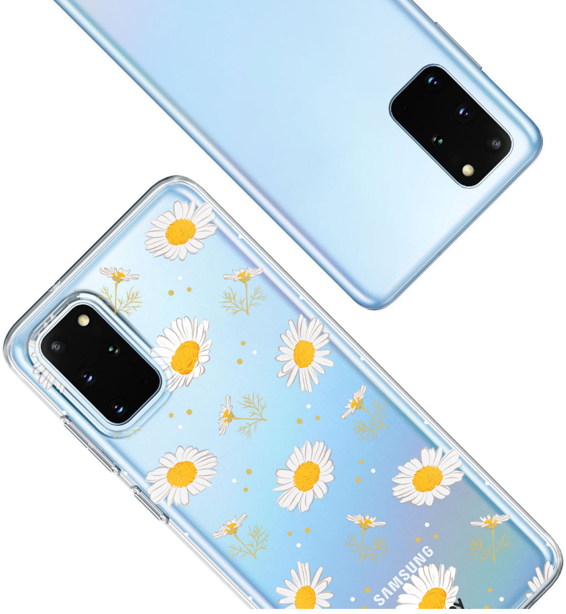 HappyCase Samsung S20 Plus Hoesje Flexibel TPU Bloemen Print afbeelding 7