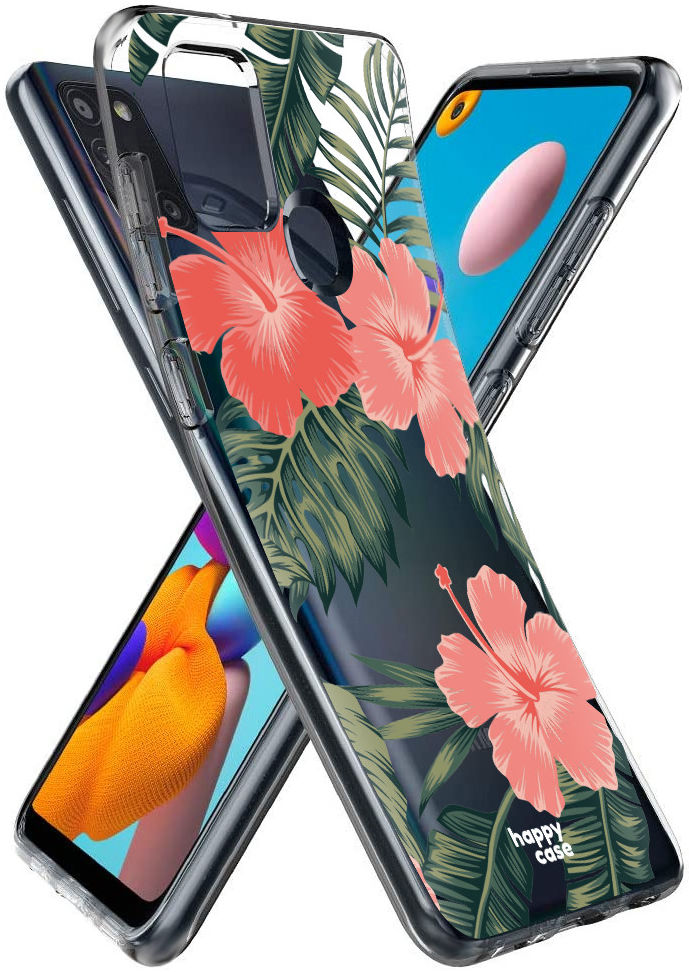 HappyCase Samsung Galaxy A21S Flexibel TPU Hoesje Tropic Vibe print afbeelding 2