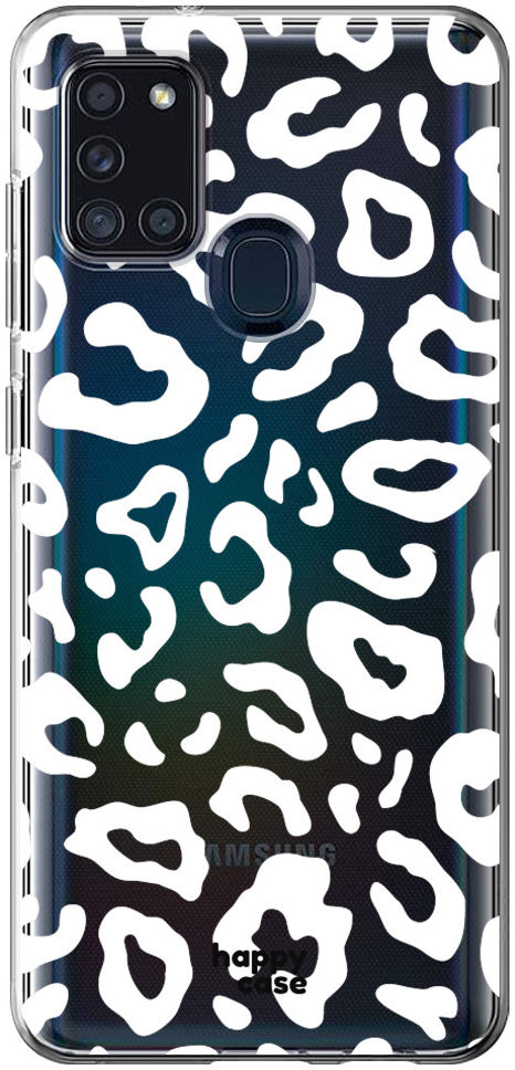 HappyCase Samsung Galaxy A21S Flexibel TPU Hoesje Luipaard print afbeelding 1