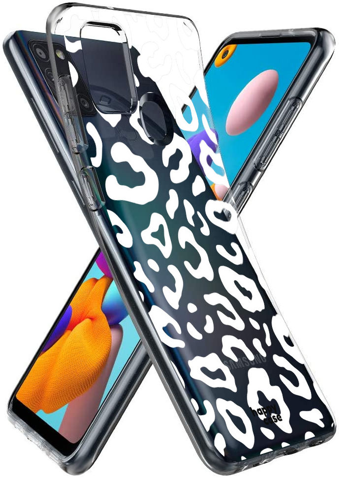HappyCase Samsung Galaxy A21S Flexibel TPU Hoesje Luipaard print afbeelding 2