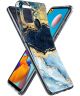 HappyCase Samsung Galaxy A21S Flexibel TPU Hoesje Blue Marble print