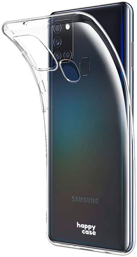 HappyCase Samsung Galaxy A21S Flexibel TPU Hoesje Clear print afbeelding 4