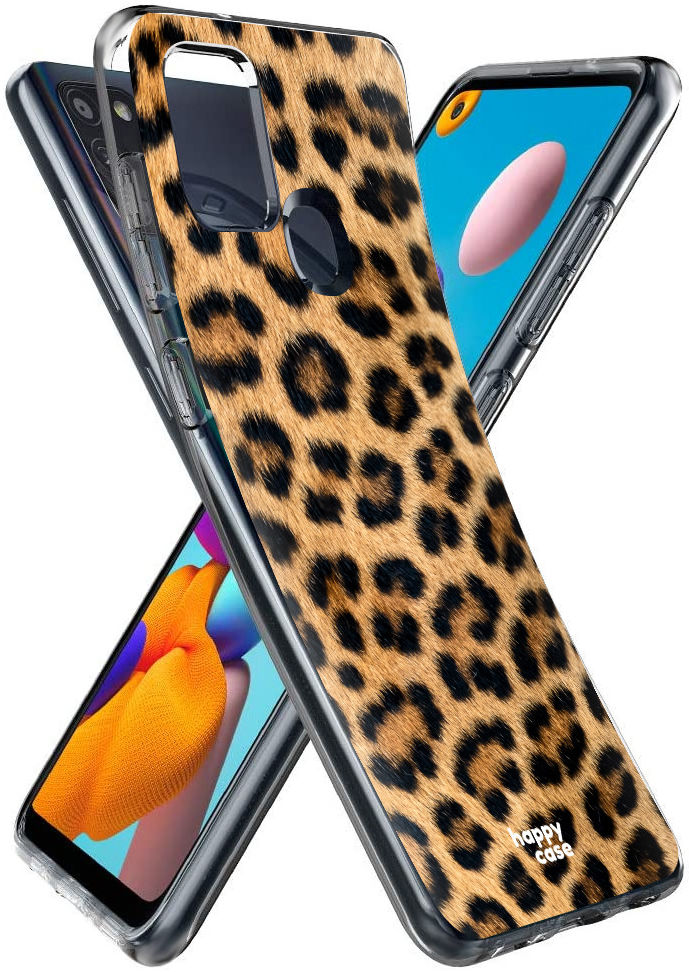 HappyCase Samsung Galaxy A21S Flexibel TPU Hoesje Wilde Panter print afbeelding 2