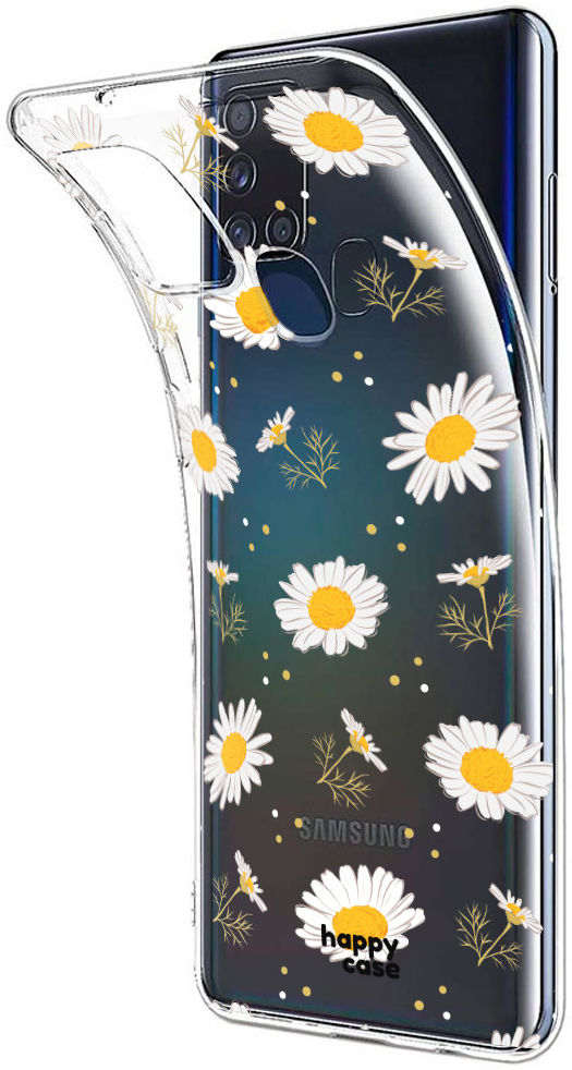 HappyCase Samsung Galaxy A21S Flexibel TPU Hoesje Bloemen print afbeelding 7