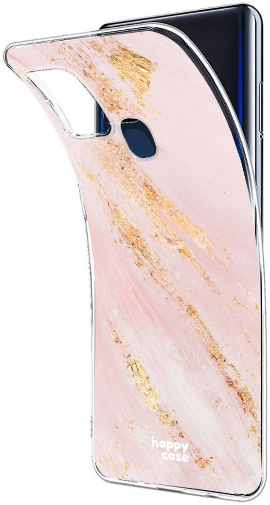 HappyCase Samsung Galaxy A21S Flexibel TPU Hoesje Pink Marmer print afbeelding 8