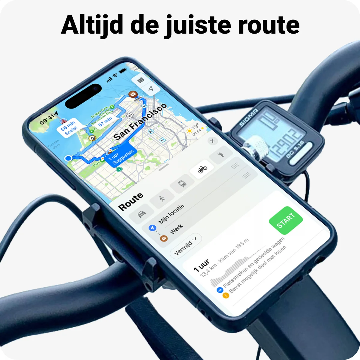 GUB G86 Universele Fiets Telefoonhouder voor Smartphone Grijs afbeelding 2