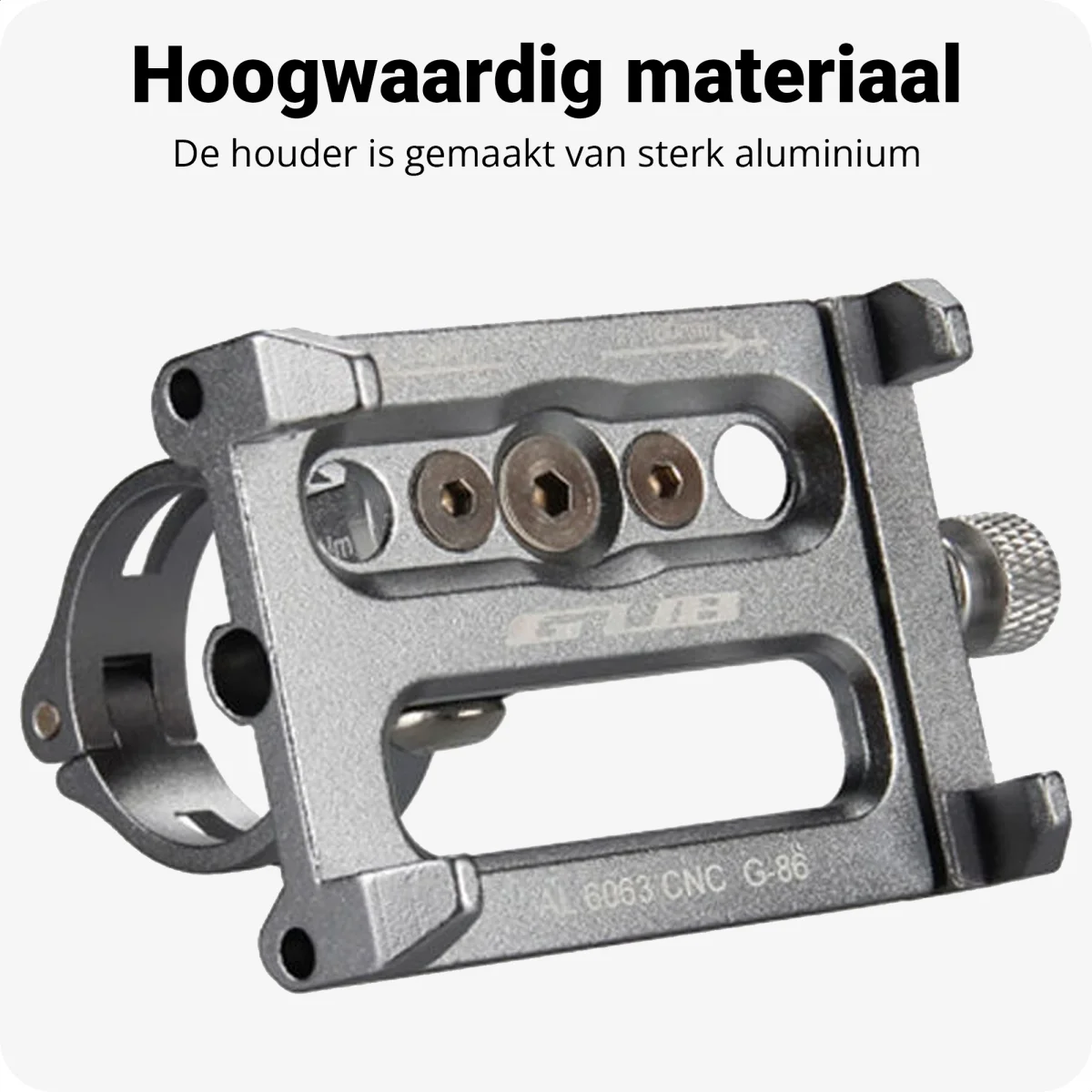 GUB G86 Universele Fiets Telefoonhouder voor Smartphone Grijs afbeelding 5