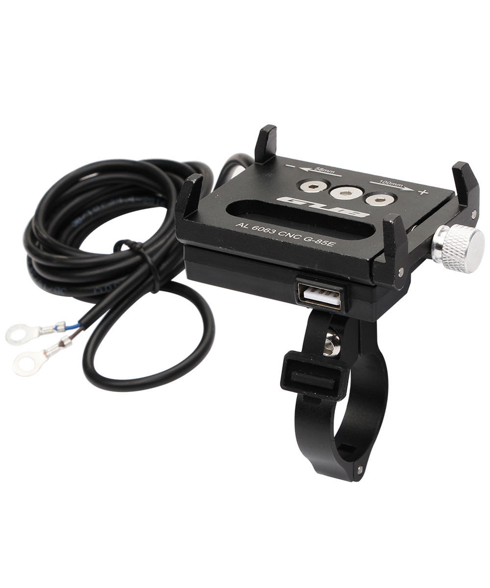GUB G85E Telefoonhouder voor Motor / E-Bike USB Output voor opladen afbeelding 2