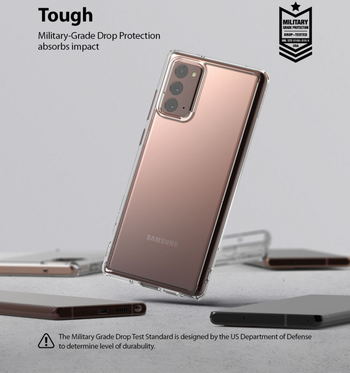 Ringke Fusion Samsung Galaxy Note 20 Hoesje Smoke Black afbeelding 7