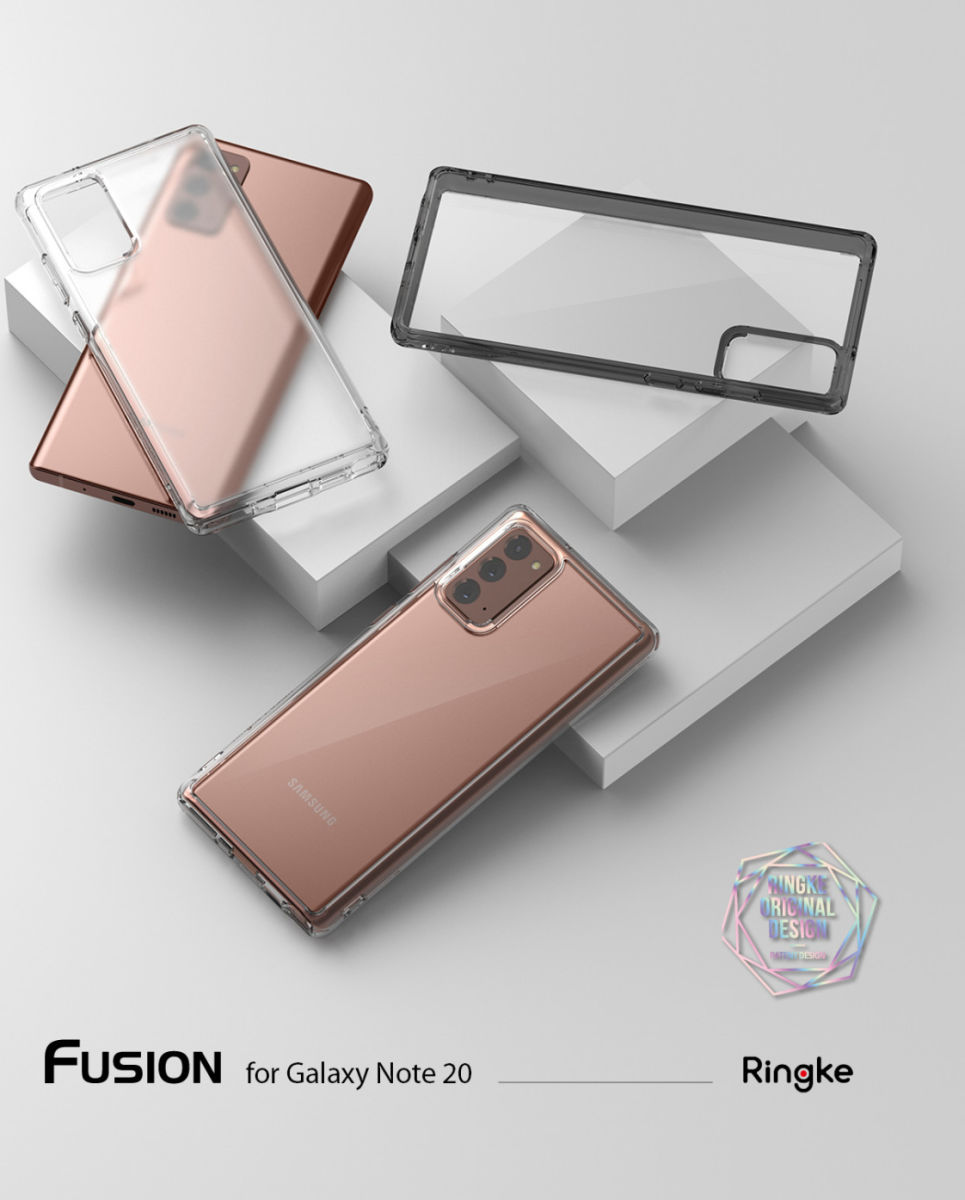 Ringke Fusion Samsung Galaxy Note 20 Hoesje Smoke Black afbeelding 8