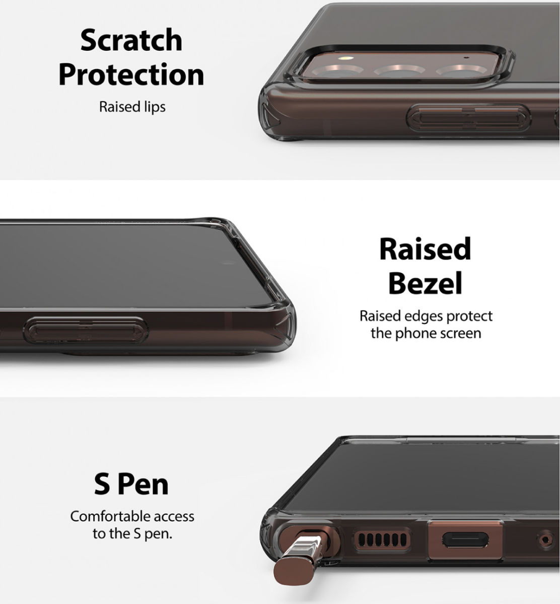 Ringke Air Samsung Galaxy Note 20 Hoesje Flexibel TPU Transparant afbeelding 5