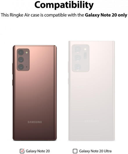 Ringke Air Samsung Galaxy Note 20 Hoesje Flexibel TPU Zwart afbeelding 10