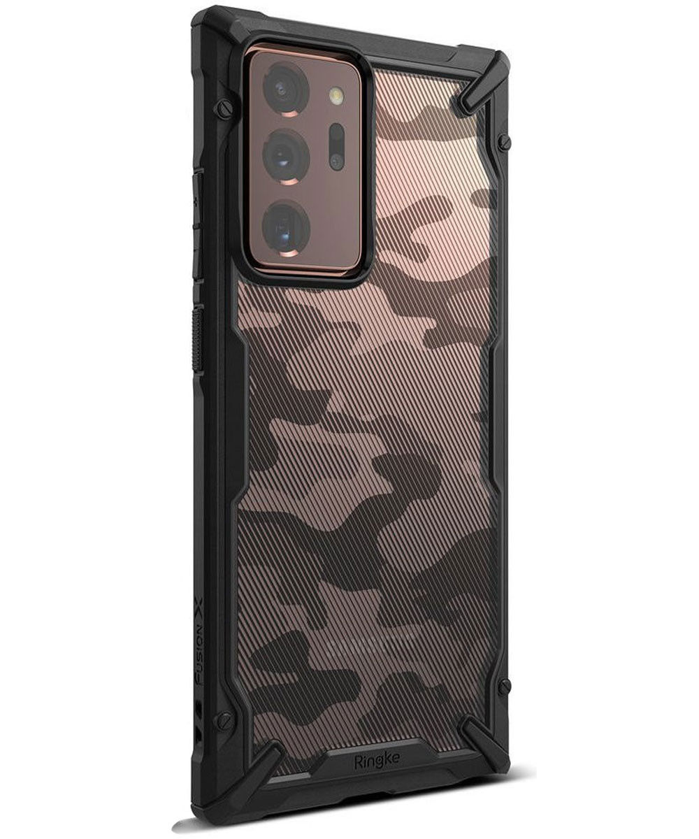 Ringke Fusion X Samsung Galaxy Note 20 Ultra Hoesje Camo Zwart afbeelding 2